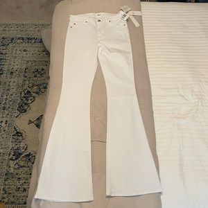 Hudson Flare Leg White Denim